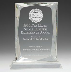 Natural Networks Selected for 2020 San Diego Small Business Excellence Award